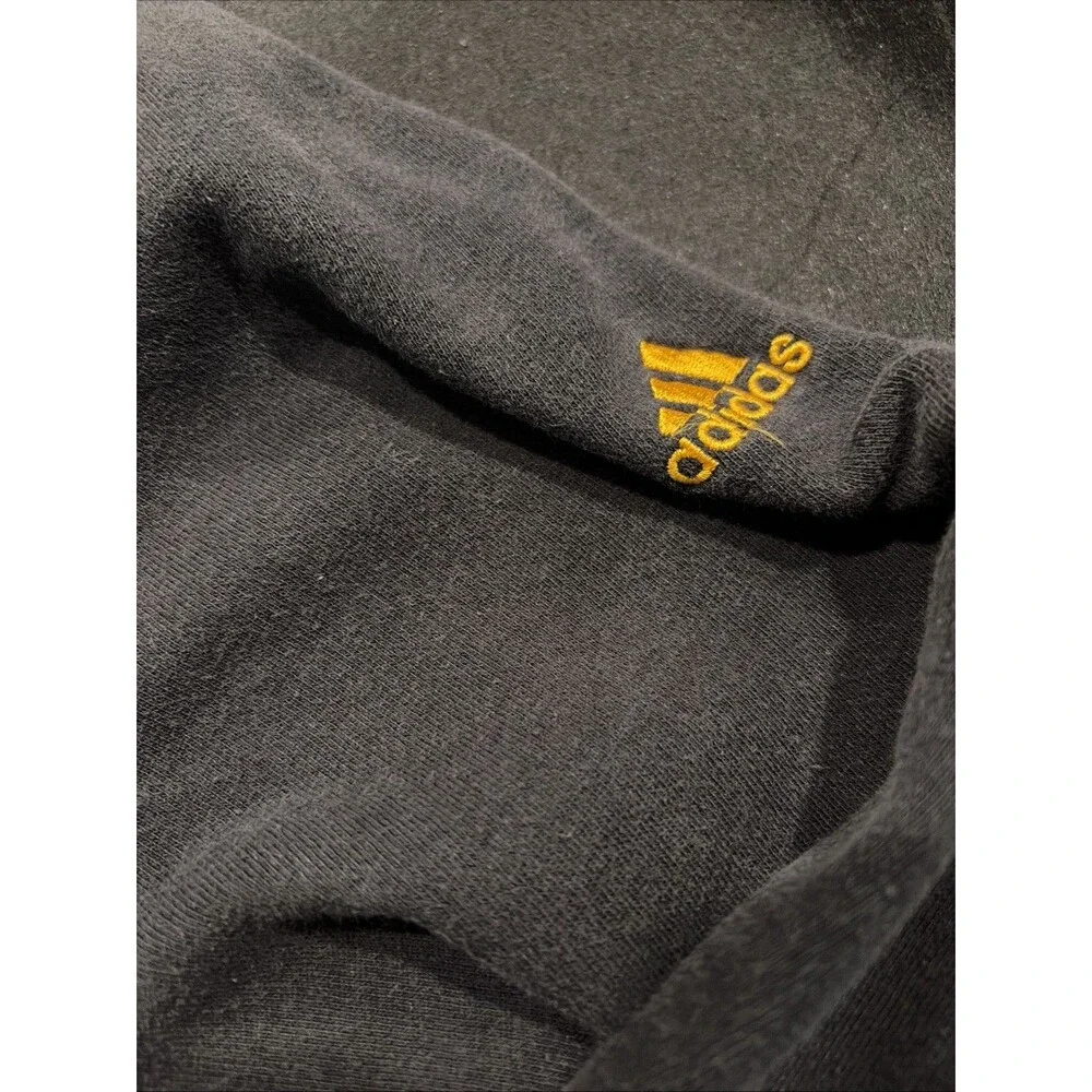 Adidas Golden State Warriors Hoodie Mens Sz Medium Black Logo Cotton Curry Green